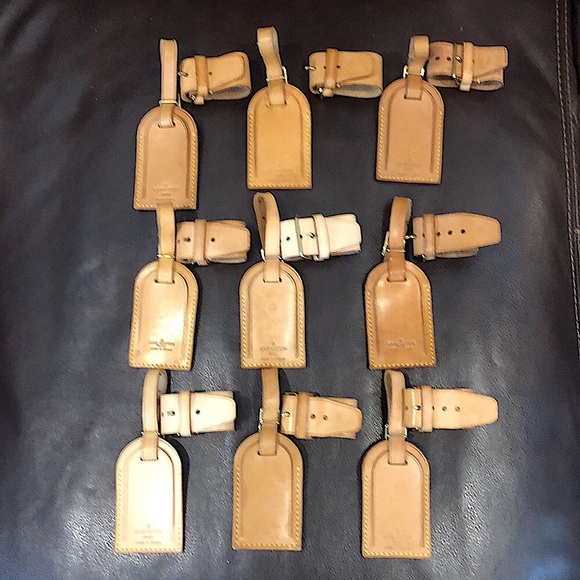 LOUIS VUITTON Luggage Tag / Poignet Set Authentic - Picture 9 of 17